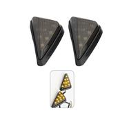 YSQIFBABD Clignotant Latéral Lot de 2 clignotants triangulaires pour moto feux latéraux jaunes pour Suzuki(Smoked lens)