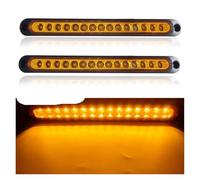 YSQIFBABD Clignotant Latéral Lot De 2 Feux Arrière LED Universels 12V 24V Remorque Camion Pick-up Clignotants Feux Stop Accessoires Camion Pour Scania(Jaune)