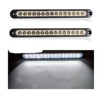 YSQIFBABD Clignotant Latéral Lot De 2 Feux Arrière LED Universels 12V 24V Remorque Camion Pick-up Clignotants Feux Stop Accessoires Camion Pour Scania(BLANC)