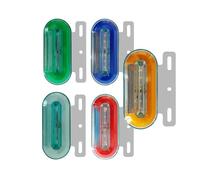 YSQIFBABD Clignotant Latéral Lot De 4 Feux De Gabarit LED 24 V Pour Cargo Remorque Camion Feux De Gabarit Feux Latéraux Clignotants Pour Camion Tracteur(BLANC)