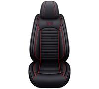 YSQIFBABD Couvre Sieges pour Fiat 500 pour Punto pour Tipo pour Freemont pour Bravo pour Panda Housses De Siège De Voiture en Cuir Ensemble Complet 5 Places(Black Red Line,One Size)