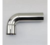 YSQIFBABD Tuyau d'échappement Coude Acier Inoxydable 304 73 Mm Coude À 90 Degrés avec Rainures Unilatérales 70 Mm Embout D'échappement Voiture(54mm(150 x150))