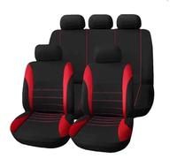 YSQOFDNFD Accessoires Interieur pour Jeep pour Wrangler pour JK/JL/TJ/YJ 1987-2021 Housses De Siège Protection Automatique Étanche Protection ImperméAble Cuir(Rouge)