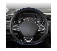YSQOFDNFD Couvre Volant Voiture pour Megane 4 IV Cuir Microfibre Antidérapant Couverture Volant Voiture Accessoires Auto(Bleu)