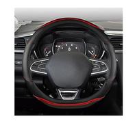 YSQOFDNFD Couvre Volant Voiture pour Megane 4 IV Cuir Microfibre Antidérapant Couverture Volant Voiture Accessoires Auto(Rouge)