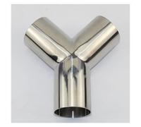 YSQOFDNFD Extrémités de Tuyau pour Auto Raccord De Connecteur De Type Y en Acier Inoxydable 304 25/32/38/45/51/63/76mm Raccords De Tuyaux en T Accessoires Voiture(63mm)