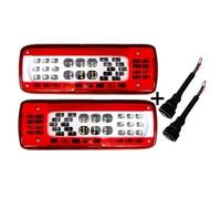 YSQOFDNFD Feu Arrière Voiture 1 Paire De Feux Arrière À LED 24 V Pour Camion Pour Volvo FMX500, Avec Prises OEM 82483074 21735299 82483073 Arrière Feu Stop(1pair with 2pcs plug)