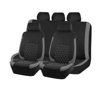 YSQOFDNFD Housse Siège Voiture Housses Siège Universelles Compatibles avec La Plupart des Voitures SUV Et Camions, Broderie Hexagonale Accessoires Auto pour L'intérieur Couverture De Siège(Gray Set)