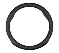 YSQOFDNFD Housse Volant Voiture Housse Volant Cuir Et Fibre Carbone Antidérapante 38Cm pour Citroen C1 C2 C3 C4 C5 C6 C4L pour Berlingo pour Picasso pour Aircross pour Sega Couvre de Volant(O Black)