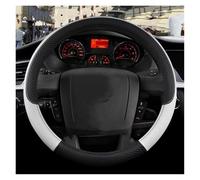 YSQOFDNFD Volant Voiture Couvre Housse De Volant en Cuir PU pour Fiat pour Ducato Accessoires Automobiles Couvre Volant(Blanc)