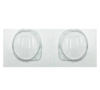 YSQOJF Bloc Optique Abat-jour En Verre Transparent Pour Jeep Pour Renegade 2016-2021 Coque Phare Avant Lentille Protection Ensemble D'Éclairage Gauche Droite(Pair)