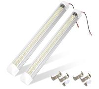 YSQOJF Clignotants Auto Lot De 2 Bandes Lumineuses Blanches 108 LED Intérieur Voiture Avec Interrupteur Marche/arrêt Pour Fourgon Cabine Camion Camping-car Bateau Clignotant Latéral