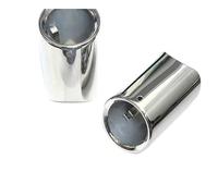 YSQOJF D'échappement Tuyaux Embouts Silencieux pour BMW Série 5 F10 F11 F18 E60 Embout d'échappement Voiture Acier Inoxydable décoration Gorge Queue D'échappement Arrière(Sliver)