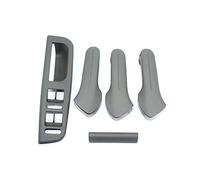 YSQOJF Enjoliveurs Poignée Porte Voiture Automatique Modifiée pour pour VW pour Golf 4 Jetta MK4 pour Bora Bouton Lève-vitre Panneau Commande Poignée Porte Couvre LHD(1 Set Gray)