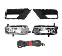 YSQOJF Feux Antibrouillard Avant Pour VW Pour Caddy 2K 2016 2017 2018 2019 2020 Phares Antibrouillard Avant + Couvercle De Calandre + Faisceau Câbles(Set Light)