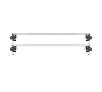YSQOJF Garniture Intérieure Poignées Porte Lot 2 Barres Transversales Verrouillables en Aluminium Barres Toit sans Barres Toit Compatibles avec pour Chevy pour Colorado 2023-2025