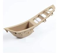 YSQOJF Garniture Intérieure Poignées Porte Poignée Intérieure Porte Avant Panneau Commutateur Siège Conducteur Couvercle Boîte Rangement pour BMW Série 5 F10 F11 F18 520 523(Beige)