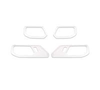 YSQOJF Garniture Intérieure Poignées Porte Poignée Intérieure Porte Voiture Protection Contre Les Rayures Garniture Cadre pour Ford pour Bronco 2021-2024 Accessoires D'intérieur Blancs