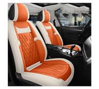 YSQOJF Housse Siège Voiture Ensembles Housses De Siège Voiture Universelles en Cuir pour Lada pour Granta pour Vesta pour SW pour Cross 2114 pour Xray pour Kalina pour Largus(Beige Orange)