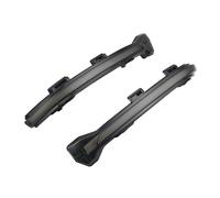 YSQOJF Mirror Indicator Light Feu Position Latéral LED Pour Voiture, Clignotant, Lampe À Répéteur Séquentiel Dynamique Pour VW Pour Golf 7 Pour MK7 7.5 Clignotant De Rétroviseur(Smoked Black)