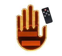 YSQOJF rétroviseur Feu Arrière De Voiture À LED Avec Télécommande Clignotant Feu De Recul Jaune Ambre 2025(S 15x9.8cm)