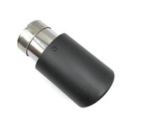 YSQOJF Tube D'extrémité Silencieux Embout De Silencieux D'échappement en Carbone Une Pièce Mat Sertissage Universel en Acier Inoxydable Sablage Silencieux Gorge Queue(in 57MM-Out 101MM)