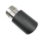 YSQOJF Tube D'extrémité Silencieux Embout De Silencieux D'échappement en Carbone Une Pièce Mat Universel en Acier Inoxydable Sablage Tuyau D'échappement Gorge Queue(in 57MM-Out 76MM)