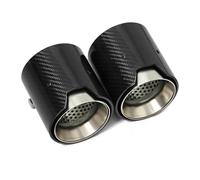 YSQOJF Tube D'extrémité Silencieux Embout D'échappement À Prise Directe Embouts D'échappement en Fiber De Carbone Poli Buse D'échappement pour BMW pour Série 3 G20 G21 330i Gorge Queue(Mat)