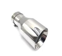 YSQOJF Tube D'extrémité Silencieux Embout D'échappement Universel en Acier Inoxydable 304 1 Pièce Tuyau Chromé Embout D'échappement De Voiture Gorge Queue(63 in 101 Out)
