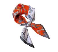 YsRoad Foulard Carré Femme - Foulard en Soie de Mûrier Pour 70x70cm, Bandeau Carré, Léger et élégant Peut être Noué Autour du Cou, des Cheveux, du sac à Main et de la Ceinture Rouge Vert