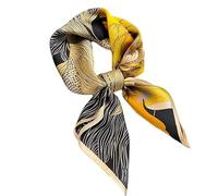 YsRoad Foulard Carré Femme - Foulard en Soie de Mûrier Pour 70x70cm, Bandeau Carré, Léger et élégant Peut être Noué Autour du Cou, des Cheveux, du sac à Main et de la Ceinture Rouge Vert