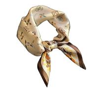 YsRoad Foulard Carré Femme - Foulard en Soie de Mûrier Pour 70x70cm, Bandeau Carré, Léger et élégant Peut être Noué Autour du Cou, des Cheveux, du sac à Main et de la Ceinture Rouge Vert