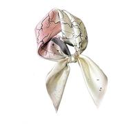 YsRoad Foulard Carré Femme - Foulard en Soie de Mûrier Pour 70x70cm, Bandeau Carré, Léger et élégant Peut être Noué Autour du Cou, des Cheveux, du sac à Main et de la Ceinture Rouge Vert