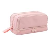 YsRoad Trousse à Crayons - Multicouche, Portable, Grande Capacité, Boîte à Papeterie, Sac de Rangement,4-Rose