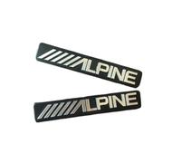 YSRWTBBA 10x /////Alpine ALPNE Voiture Hi-FI Haut-Parleur Haut-Parleur Badge stéréo emblème Autocollant Voiture Style décoration Facile à Installer, il Suffit de peler et Coller.