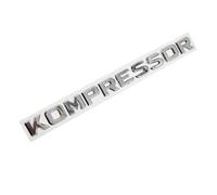 YSRWTBBA Autocollant 3D chromé ABS Kompressor, emblème Compatible avec SLK CLK SL CLS ML GL ABCES Classe CL55 SLK200 C180 CLC200 Facile à Installer, il Suffit de peler et Coller.