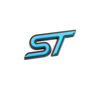 YSRWTBBA Autocollant 3D de voiture ST emblème insigne de calandre de capot avant Compatible avec le Logo ST Fiesta Ecosport 2009-2015 Focus2 Focus3 MK2 Facile à installer, il suffit de peler et coller