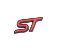 YSRWTBBA Autocollant 3D de voiture ST emblème insigne de calandre de capot avant Compatible avec le Logo ST Fiesta Ecosport 2009-2015 Focus2 Focus3 MK2 Facile à installer, il suffit de peler et coller