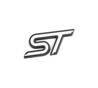 YSRWTBBA Autocollant 3D de voiture ST emblème insigne de calandre de capot avant Compatible avec le Logo ST Fiesta Ecosport 2009-2015 Focus2 Focus3 MK2 Facile à installer, il suffit de peler et coller