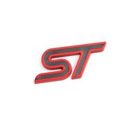 YSRWTBBA Autocollant 3D de voiture ST emblème insigne de calandre de capot avant Compatible avec le Logo ST Fiesta Ecosport 2009-2015 Focus2 Focus3 MK2 Facile à installer, il suffit de peler et coller