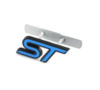 YSRWTBBA Autocollant 3D de voiture ST emblème insigne de calandre de capot avant Compatible avec le Logo ST Fiesta Ecosport 2009-2015 Focus2 Focus3 MK2 Facile à installer, il suffit de peler et coller