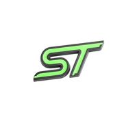 YSRWTBBA Autocollant 3D de voiture ST emblème insigne de calandre de capot avant Compatible avec le Logo ST Fiesta Ecosport 2009-2015 Focus2 Focus3 MK2 Facile à installer, il suffit de peler et coller