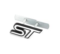 YSRWTBBA Autocollant 3D de voiture ST emblème insigne de calandre de capot avant Compatible avec le Logo ST Fiesta Ecosport 2009-2015 Focus2 Focus3 MK2 Facile à installer, il suffit de peler et coller