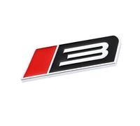 YSRWTBBA Autocollants de voiture Turbo 3 cheval de course, emblème de calandre de capot avant, autocollant automatique Compatible avec Stage 3 GT Fiesta Facile à installer, il suffit de peler et colle