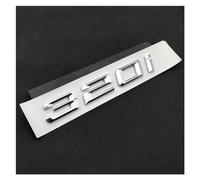 YSRWTBBA Logo noir ABS 3D 320i 320d, plaque signalétique, lettres de coffre de voiture compatibles avec E46 E90 E91 F30 G20 320i 320d, accessoires autocollants Facile à installer, il suffit de peler e
