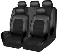 Yssayzp Housse Siege Voiture pour Citroen Berlingo/Bx/C1/C2/C3/C3 Picasso/C4 Picasso/C4, Imperméable Cuir Respirant Antidérapant Protege Siege, Facile à Nettoyer, Accessoire Voiture,Black