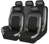 Yssayzp Housse Siege Voiture pour Dacia Duster Duster S Logan Sandero S Ensemble Complet 2000-2024, Imperméable Cuir Respirant Antidérapant Protege Siege, Facile à Nettoyer, Accessoire Voiture,Grey