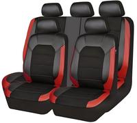 Yssayzp Housse Siege Voiture pour VW T-Cross T-Roc T-Roc Sport Caravelle Sharan 2000-2023 2024, Imperméable Cuir Respirant Antidérapant Protege Siege, Facile à Nettoyer, Accessoire Voiture,Red