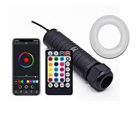 YSSMAO DC12V 6W RVB Voiture Toit étoile lumières LED Fibre Optique étoile plafonnier Kits 2M 0.75mm 100~335 pièces Fibre Optique avec contrôle RF,300pcs 0.75mm 3m