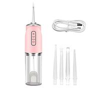 YSSMAO Portable irrigateur Oral USB Rechargeable Eau Rechargeable Eau Dentaire Eau Dentaire réservoir d'eau Nettoyeur de Dents Punch Intelligent 220ml,Rose